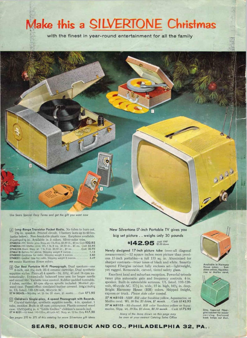 1957 Sears Christmas Wishbook Catalog. Pdf File 12 Pages Etsy