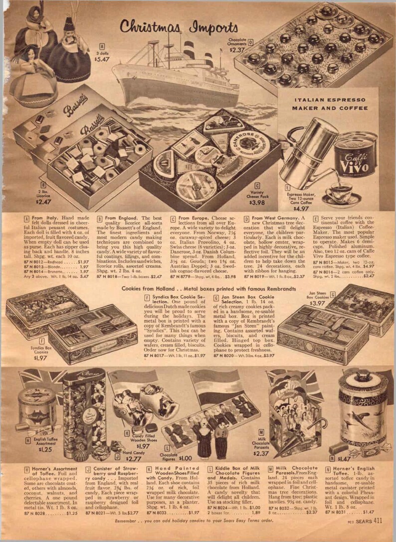 1957 Sears Christmas Wishbook Catalog. Pdf File 12 Pages Etsy