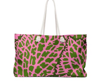 Pink Vein Weekender Bag