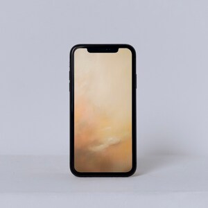 Abstrakte Kunst iPhone Wallpaper: Pastell Malerei Design (Digitaler Download)