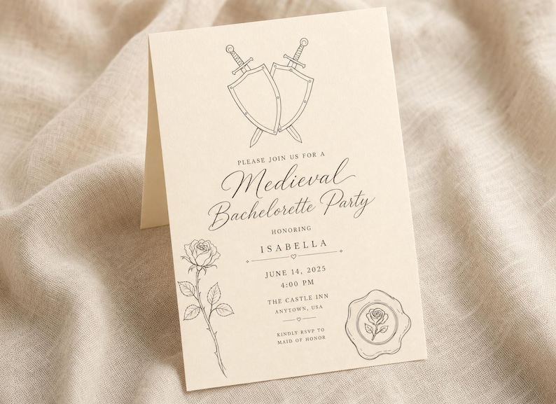 Imágenes prediseñadas medievales estilo dibujo a mano en formato SVG y PNG, arte lineal vintage, invitación de boda, despedida de soltera, dragón de corona de castillo, uso comercial. imagen 7
