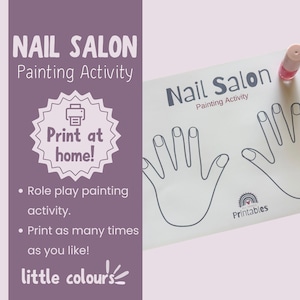 Kids Nail Salon Painting Activity – Fun DIY Manicure Art