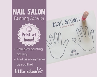 Kids Nail Salon Painting Activity – Fun DIY Manicure Art