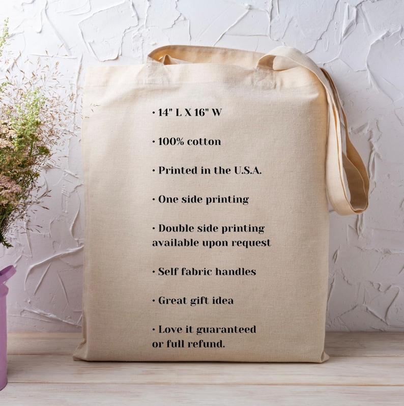 Books Tote Bag, Personalized Name Bag, Custom Bookish Bag, Book Lovers