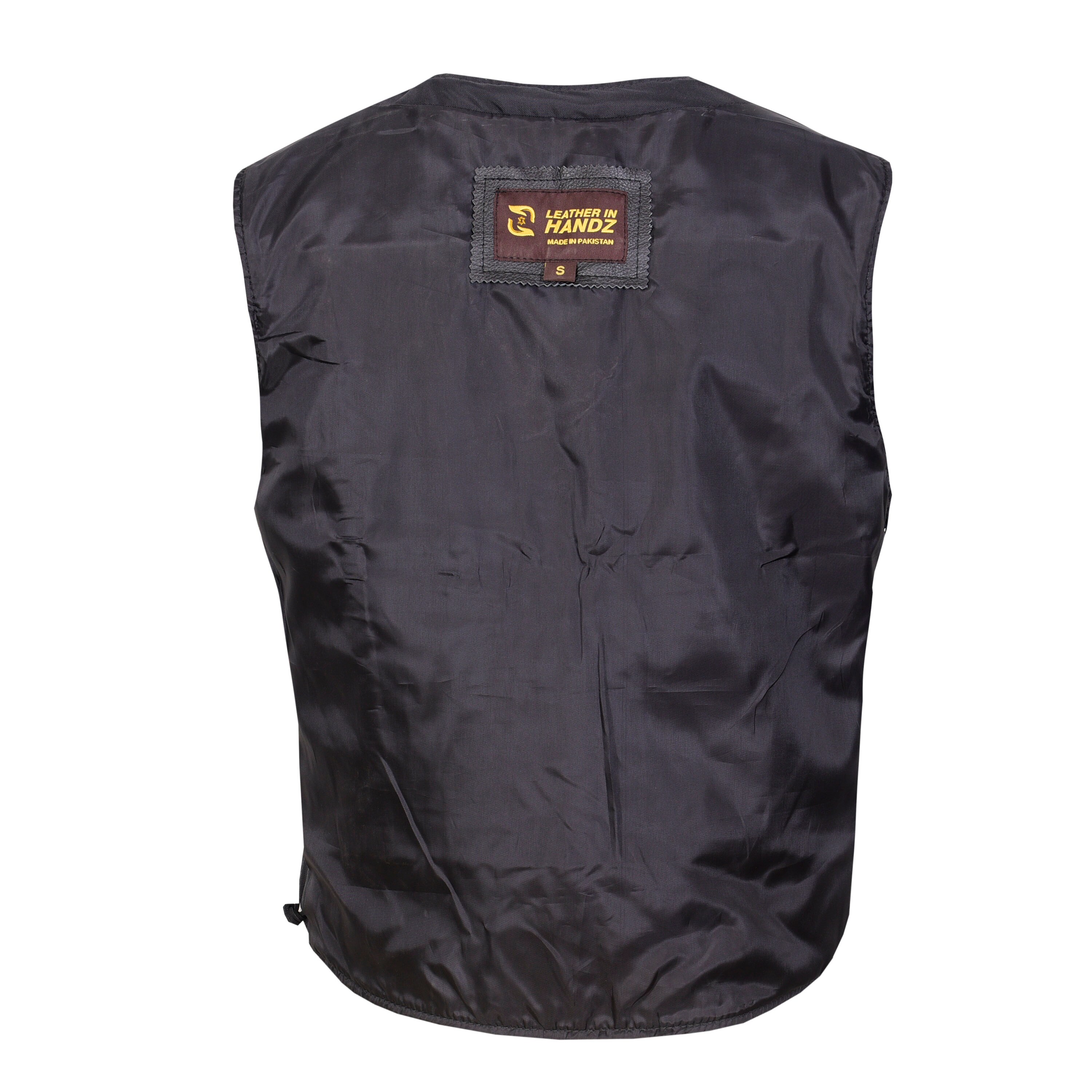 thumbnail image 2 of ILM Motorcycle Leather Vest For Men 2 of 12
