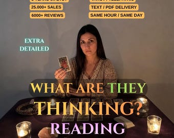 Psychic Love Reading, Tarot Relationship Clarity, Exact Thoughts, Human Reader (PDF Report)