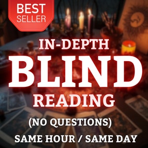 SAME HOUR Blind Reading Without Questions Blind Tarot Reading General Psychic Reading Detailed Reading Spiritual Advice Same Day image 1