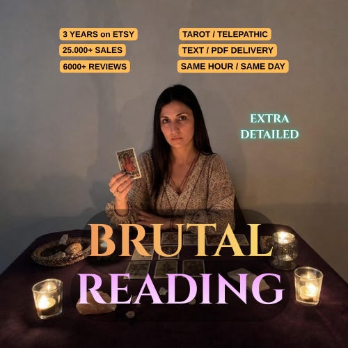 Lectura de Tarot brutal, perspicacia psíquica honesta, entrega en el mismo día (PDF)