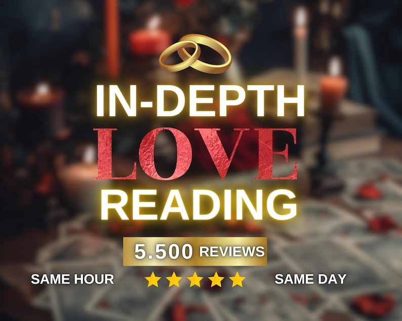 Tarot Love Reading, Psychic Reading, Detailed Relationship Insights, Accurate Same Hour & Same Day Medium Love Reading image 1