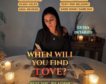 Love Psychic Reading, Future Partner Prediction, Tarot Guidance (Same Hour PDF)