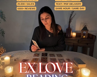 Ex Love Tarot Reading, Will He Come Back, No Contact Reading, Will We Reconcile, Detailed Psychic (Same Hour/Same Day)