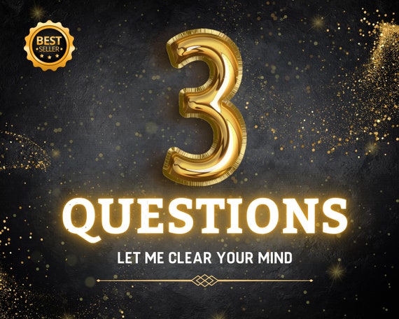 3 Questions Tarot Reading: Same Hour Psychic Insight, NO AI