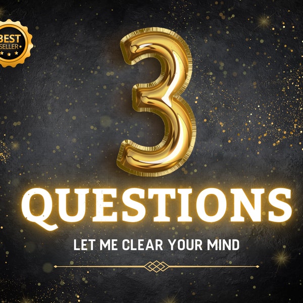 3 Questions Reading, Same Hour Tarot Reading, Psychic Reading, Same Day Reading, Relationship Insight, Spiritual Guidance, Love Reading