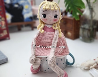 Sleeping Princess Ragdoll Crochet Pattern | Fairytale Princess Amigurumi PDF