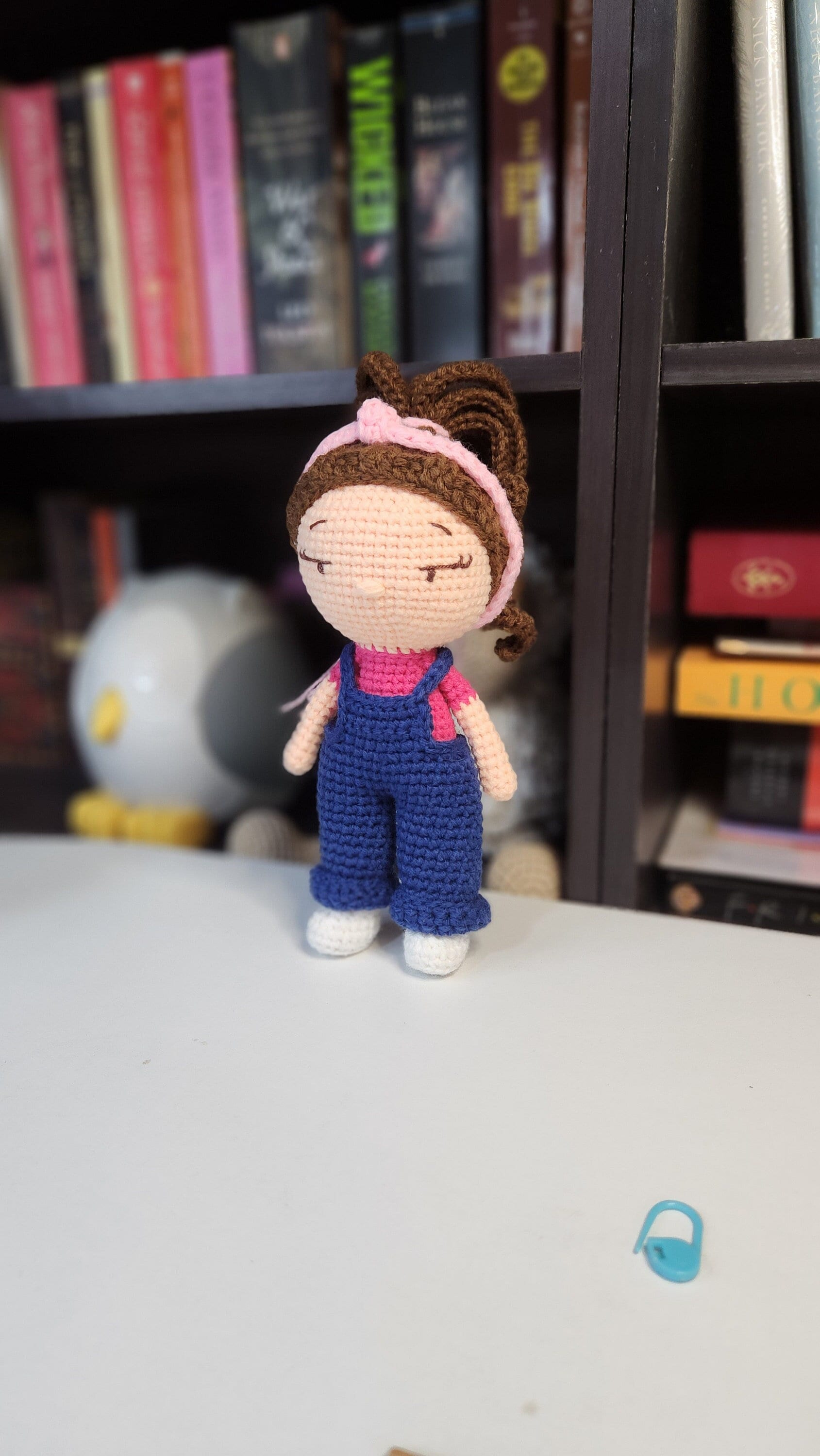 Crochet Doll in Pink Shirt and Overalls Teacher Etsy