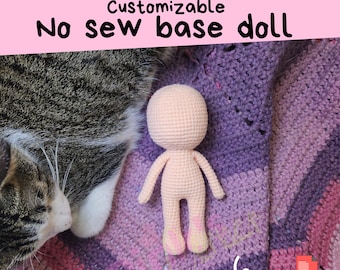 No sew Amigurumi Base doll crochet doll pattern v4