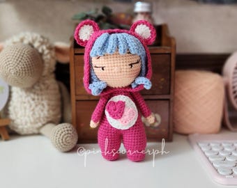 Love a lot bear crochet , Amigurumi PDF pattern