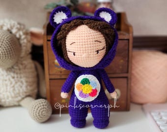 Harmony bear crochet , Amigurumi PDF pattern