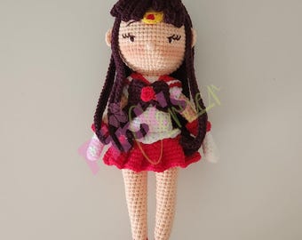 Anime Mars girl amigurumi in sailor dress digital pattern