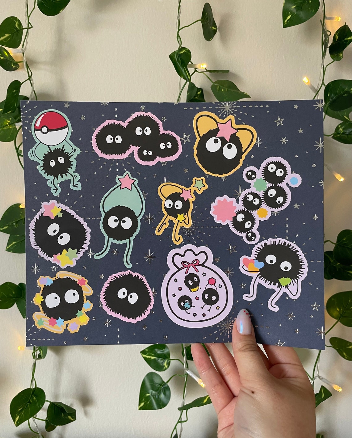 Sticker 3288 Soot Sprites Sticker Pack - Etsy
