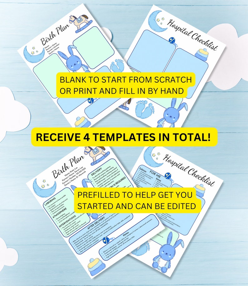 Birth Plan Template Simple Birth Plan Editable Birthing Etsy Birth Plan Template Simple Birth Plan Editable Birthing Etsy