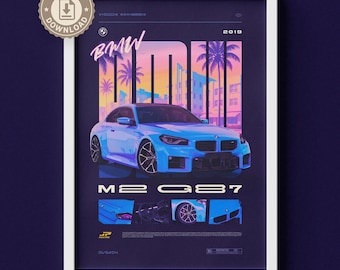 Pôster digital BMW M2 G87 2019