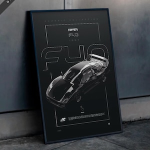 フェラーリ F40 1987 デジタルポスター