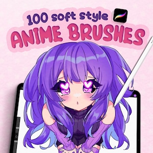 100+ Anime Style Procreate Brushes, Cute Chibi Brushes For Procreate, Manga Digital Shading Brushes for Ipad, Procreate Soft Lineart Brushes