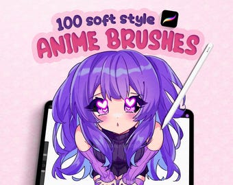 100+ Anime Style Procreate Brushes, Cute Chibi Brushes For Procreate, Manga Digital Shading Brushes for Ipad, Procreate Soft Lineart Brushes