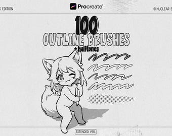 Outline & Ink Brushes Outline Procreate Brushes