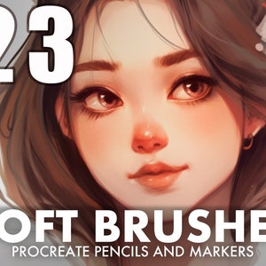 Procreate Brushes - Soft Brushes For Procreate, Pencils And Markers for Procreate, Procreate Sketch Brush Set, Paper Brush Procreate IPad