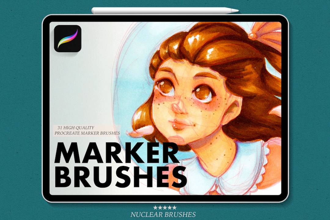 31 Procreate Marker Brushes Copic Brush Procreate Marker Etsy