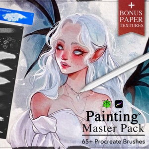 ペインティング マスター パック - Procreate ブラシ、水彩ブレンディング ブラシ、ソフト Procreate ブラシ セット、水彩 Procreate、水彩ブラシ バンドル