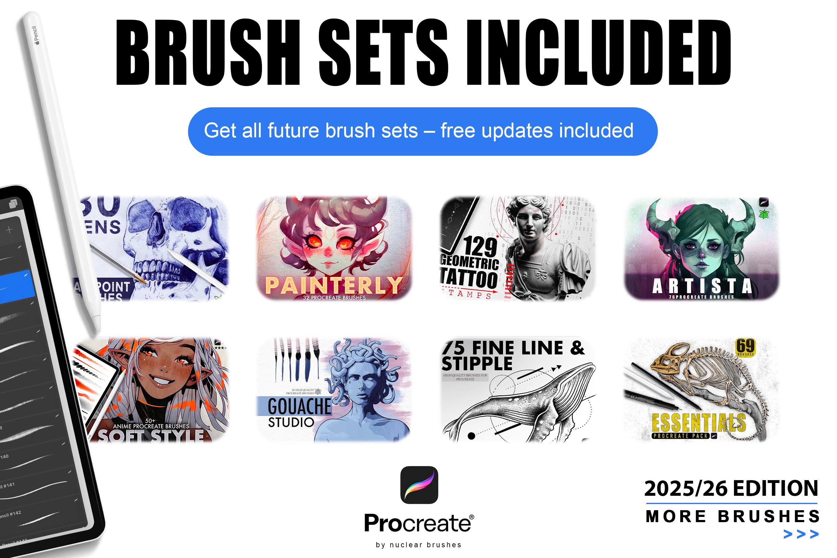 15000+ Procreate Brushes Whole Shop Bundle | All-in-one Mega Pack ...