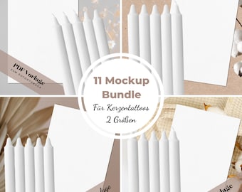 11 Mockup Candle File Nudetones, Mockup Candle Tattoo, Waterslide Mockups, Digital Mockups, Candle Mockup, Candle tattoo Mockup