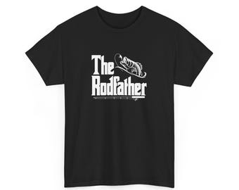 Camiseta gráfica de pesca de Rodfather, regalo divertido para papá pescador