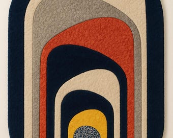 Alfombra de lana tejida a mano: Diseño geométrico moderno. Alfombras clásicas tejidas a mano en varios colores.