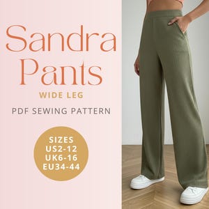 Sandra Wide Leg Pants PDF digitaal naaipatroon