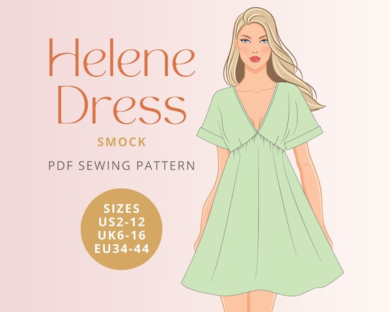 DIY Smock Dress + Sewing Pattern  Beginner Friendly Tutorial✨ 