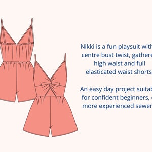 Nikki Twist Front Romper PDF Digital Sewing Pattern - Etsy