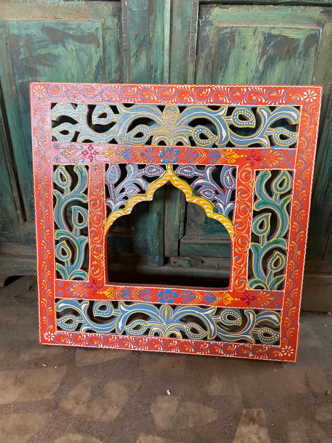 Wall Decor Frame Hand Made Indian Art Home Decor Panel Vintage Design — free download