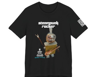 Steampunk Rocker - Wobot Factory Tee | Retro Robot Illustration