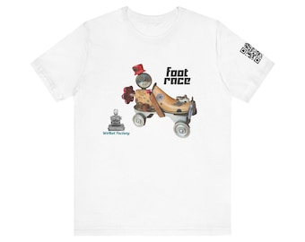 Foot Race - Wobot Factory Tee | Retro Robot Illustration
