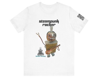 Steampunk Rocker - Wobot Factory Tee | Retro Robot Illustration