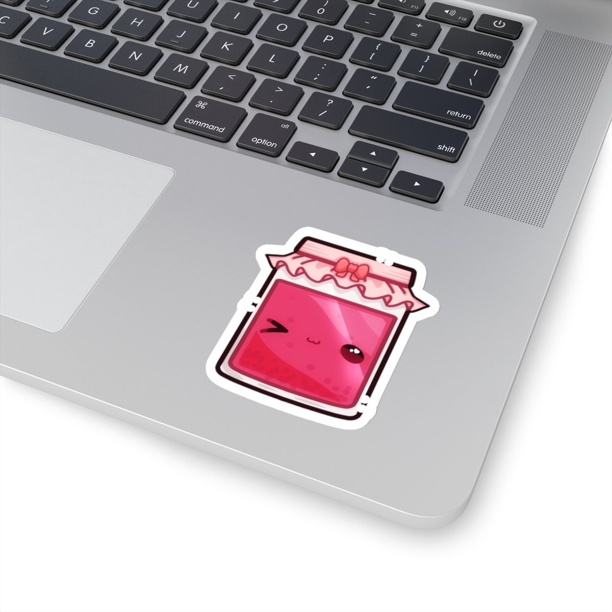 Kawaii Raspberry Jelly Jar Sticker | Cute Chibi Vinyl Decal - Etsy
