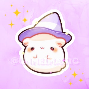 Kawaii Bear Witch Ghost Sticker | cute Halloween | Chibi sticker | Kiss cut stickers | Kawaii Sticker | Cute Halloween | kawaii stickers