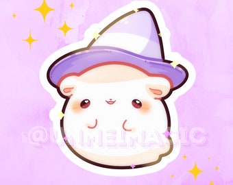 Sticker kawaii halloween beer heks spook | Glanzend vinyl kiss-cut