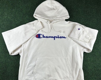 Vintage Champion omgekeerde geweven hoodie