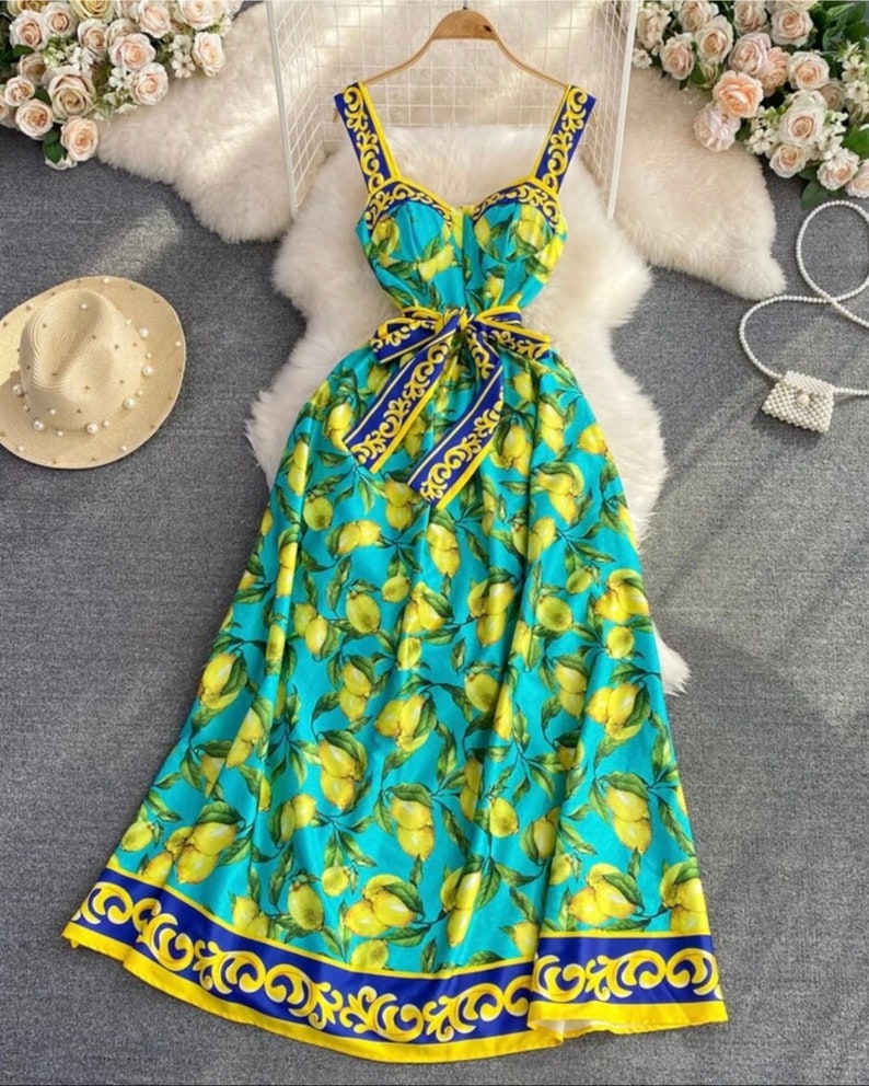 Zebra Verde Limone Italian Silk Maxi