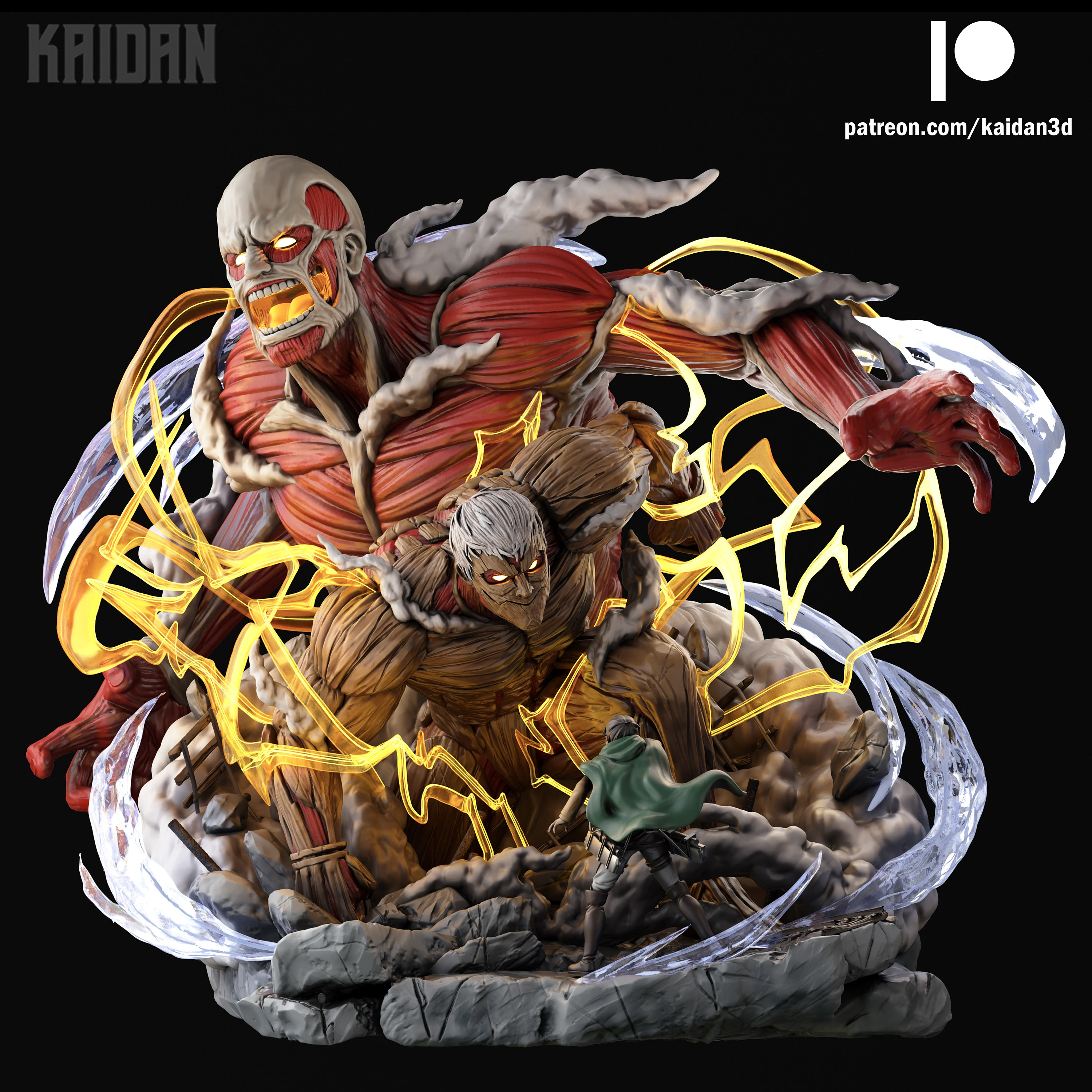 Colossal Titan with LED - Attack On Titan Resin Statue - Giant Studio  [Pre-Order]